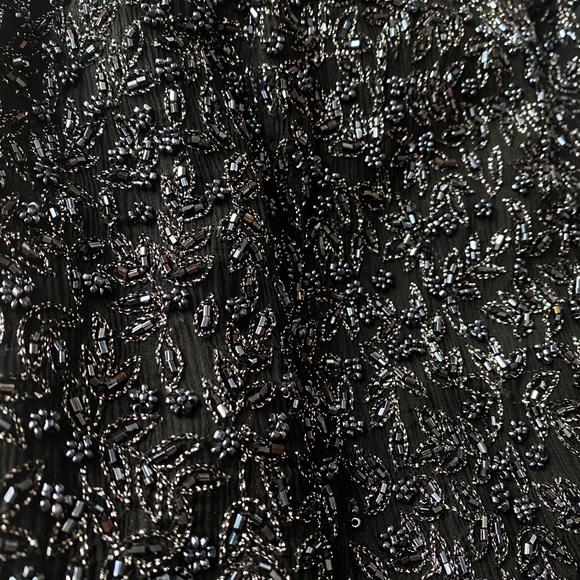 Vintage Beaded High Neck Evening Top - Picture 3 of 6